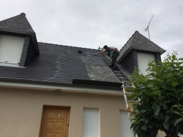 Phase 3 : Application de 2 couches de r&eacute;sine